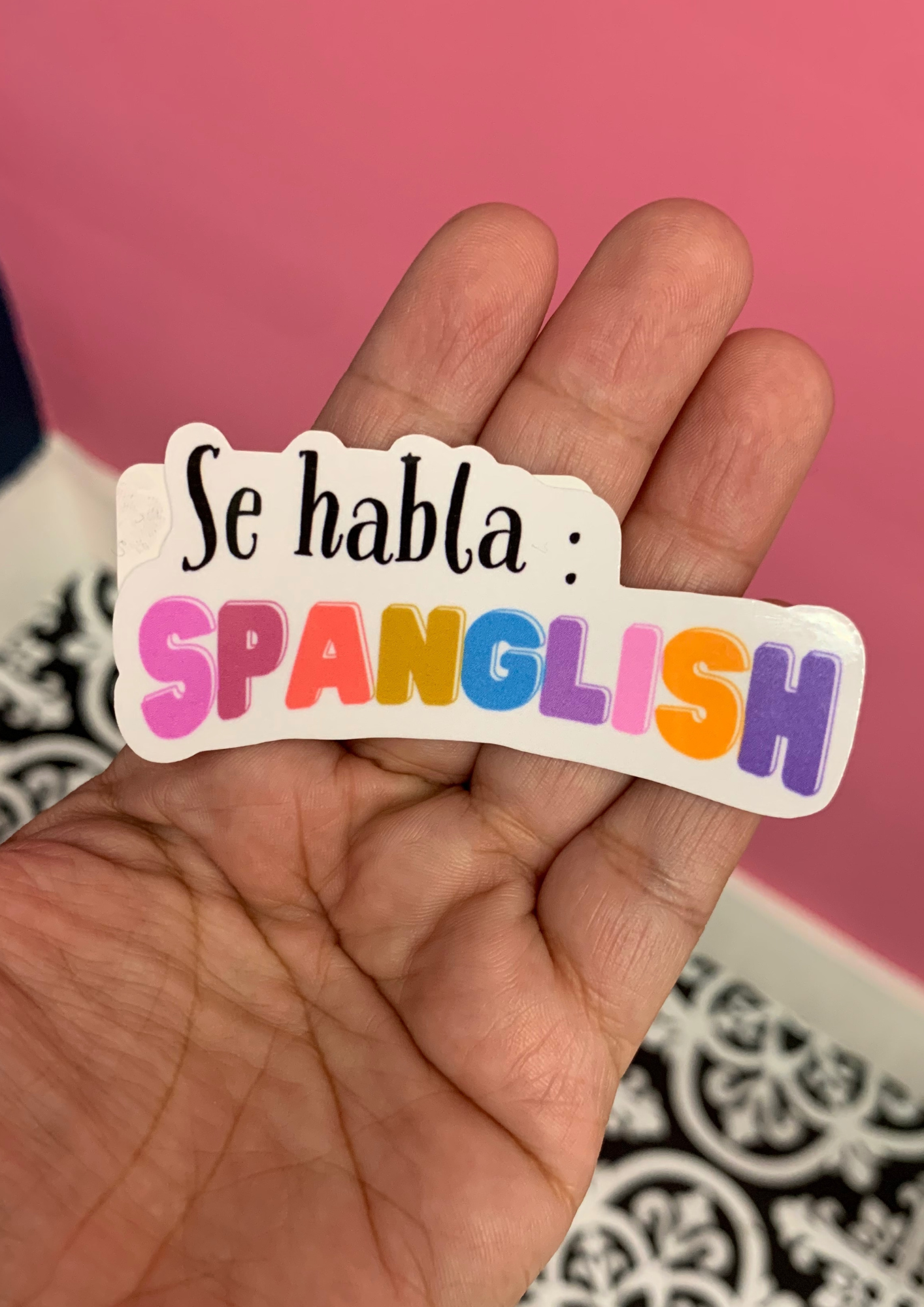 Lalatina Shop - Se habla spanglish latina vinyl sticker