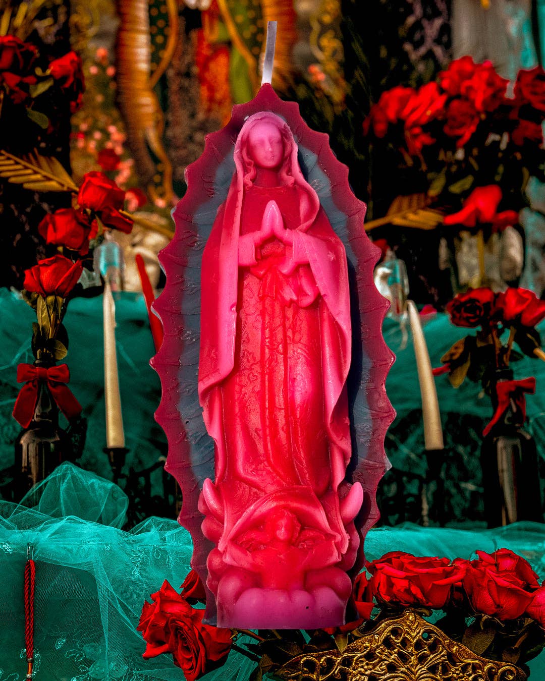 Beladoce Botanicals - 3 Color Our Lady of Guadalupe Candle