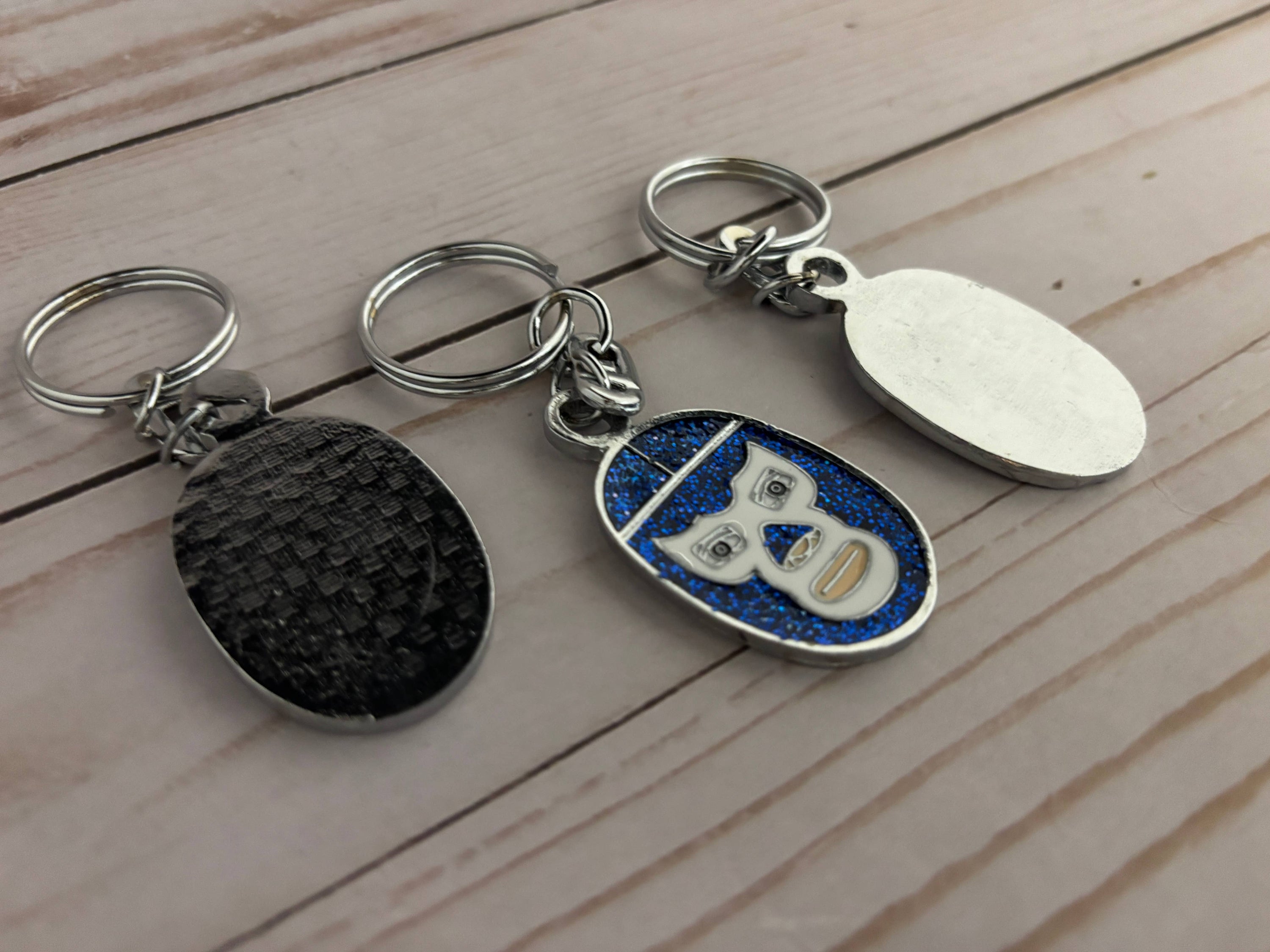 Viva Greetings - Blue Demon Luchador Lucha Libre Keychain