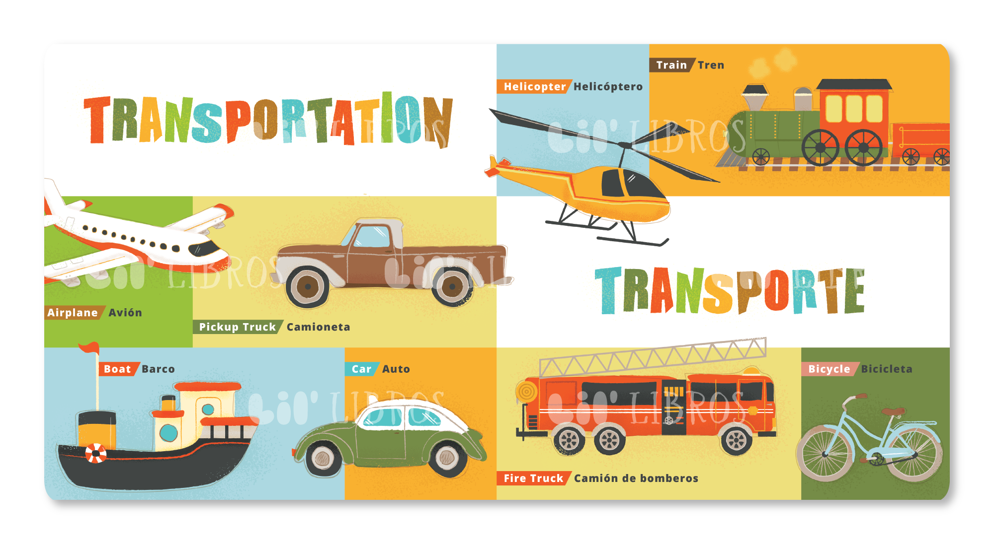 Lil' Libros ~ Bilingual Children's Books & Games - First 100 Words in English & Spanish (Bilingual English and Spanish)