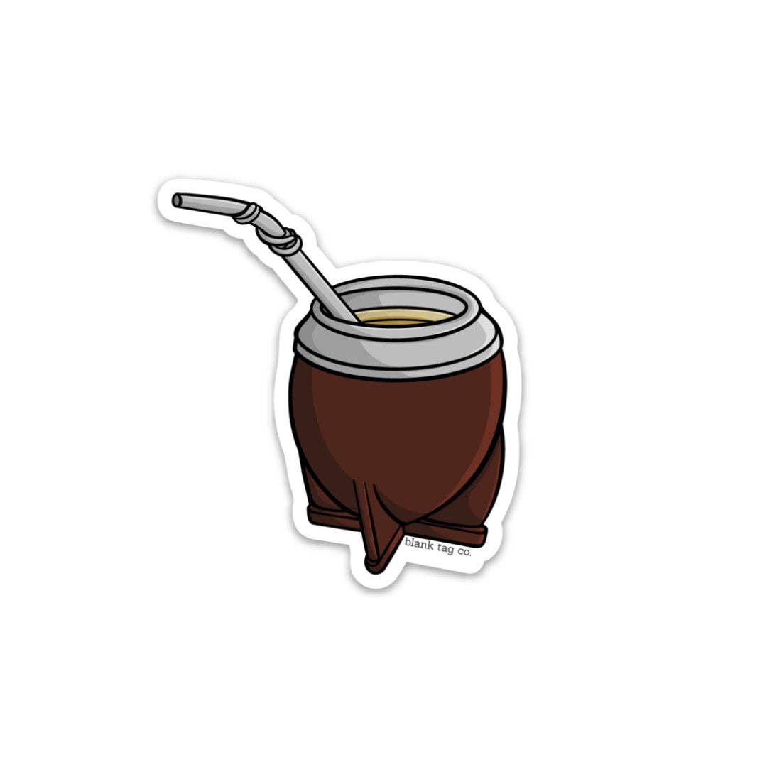 Blank Tag Co. Stickers - The Yerba Mate Sticker: 2.66x3 in