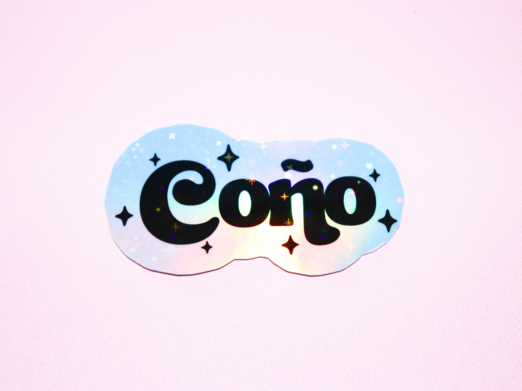 Espyz Studio - Coño Holographic Sticker - Funny Spanish - Puerto Rican