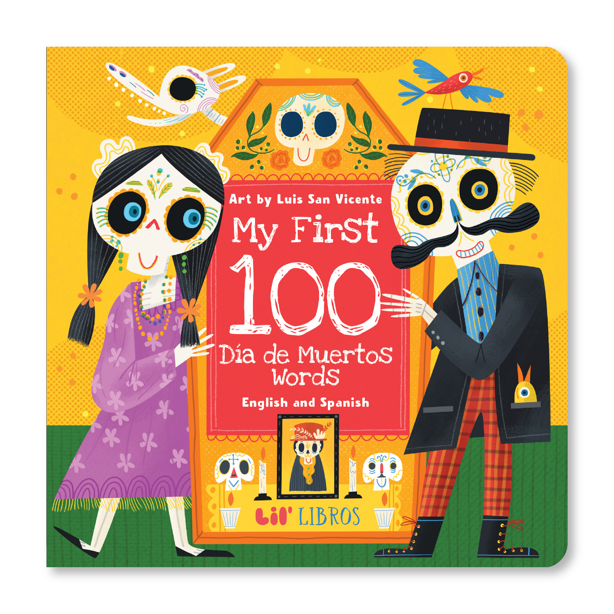 Lil' Libros ~ Bilingual Children's Books & Games - My First 100 Día de Muertos Words in English and Spanish (Bilingual English and Spanish)