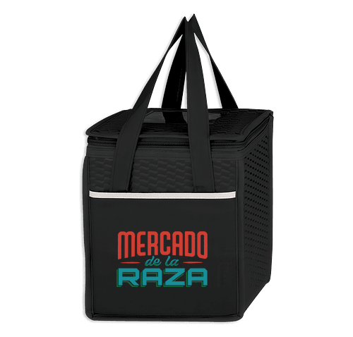 Mercado de la Raza- Black Non Woven 9 Can Cooler