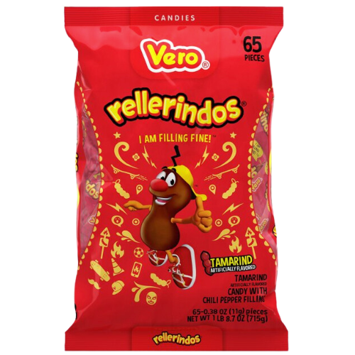 Tamarind Artificially Flavored Candy With Chili Pepper Filling